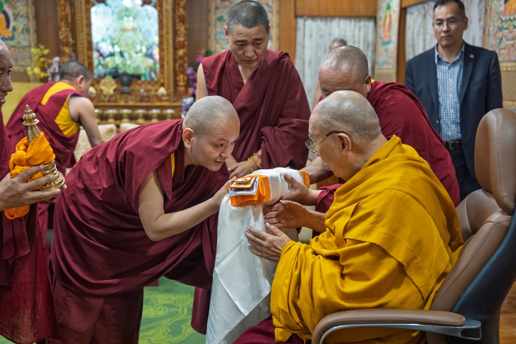 With His Holiness the Dalai Lama — 1